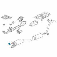 OEM 2019 Acura RDX Rubber, Exhaust Mounting Diagram - 18215-TA0-A21