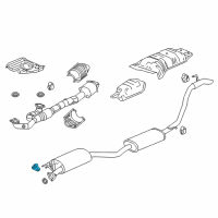 OEM Honda Accord Rubber, Exhuast Mounting Diagram - 18215-TA0-A21