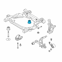 OEM 2008 Ford Taurus X Rear Insulator Diagram - 9G1Z-5400155-A