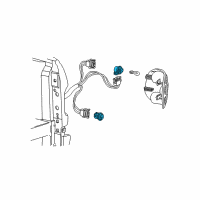 OEM Mercury Sable Socket & Wire Diagram - F58Z-13411-A