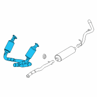 OEM Ram Dakota Exhaust-Exhaust Diagram - 68078276AA