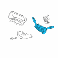 OEM Kia K900 Switch Assembly-MULTIFUN Diagram - 93400J6020