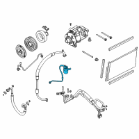 OEM 2009 Lincoln MKS Drier Diagram - BG1Z-19959-B