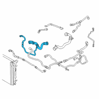 OEM 2017 BMW 340i GT xDrive Engine Radiator Hose Diagram - 17-12-8-662-840