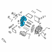 OEM 2017 Hyundai Sonata Case-Heater & Evaporator, LH Diagram - 97134-C2000