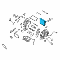 OEM 2017 Hyundai Sonata Core & Seal Assembly-Evaporator Diagram - 97139-C2000