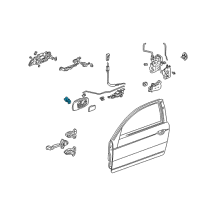 OEM 2004 Acura RSX Switch Assembly, Automatic Door Lock (Graphite Black) Diagram - 35380-S5A-A11ZA