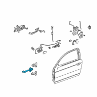 OEM 2004 Honda Civic Checker, Right Front Door Diagram - 72340-S5P-A01