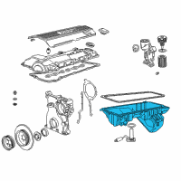 OEM BMW 528i Oil Pan Diagram - 11-13-1-740-915