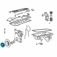 OEM 1999 BMW 323is Crankshaft Belt Drive Pulley Diagram - 11-28-1-735-358