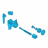 OEM 1992 Jeep Wrangler Steering Gear Assembly Diagram - 52000089