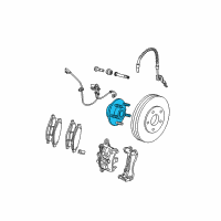 OEM 2005 Chrysler Pacifica Wheel Hub Repair Kit Diagram - 4721241AB