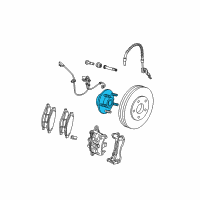 OEM 2008 Chrysler Pacifica Brake Bearing Diagram - 4721353AC