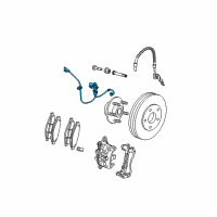 OEM Chrysler Pacifica Sensor-Anti-Lock Brakes Diagram - 5166544AC