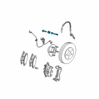 OEM 2004 Chrysler Pacifica Pin-Disc Brake Diagram - 5103111AA