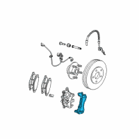 OEM 2004 Chrysler Pacifica Adapter-Disc Brake CALIPER Diagram - 5134356AA