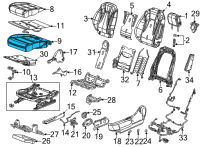 OEM 2022 Buick Envision Seat Cushion Pad Diagram - 84918352