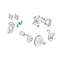 OEM 2010 Toyota Matrix Brake Hose Diagram - 90947-A2077