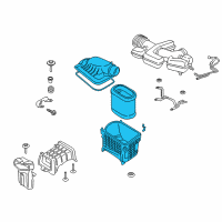 OEM Ford F-350 Super Duty Air Cleaner Assembly Diagram - HC3Z-9600-F