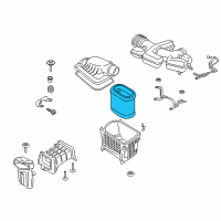 OEM 2019 Ford F-350 Super Duty Air Filter Diagram - HC3Z-9601-B