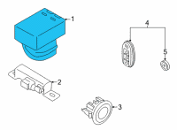 OEM 2022 Nissan Versa Control Assembly - Smart KEYLESS Diagram - 285E1-5EA5A