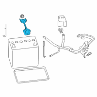 OEM 2017 Toyota 86 Battery Hold Down Diagram - SU003-02417