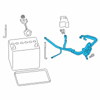 OEM 2013 Scion FR-S Negative Cable Diagram - SU003-02351