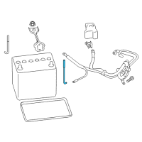 OEM Toyota Battery Rear Bolt Diagram - SU003-02416