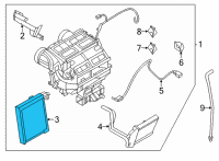 OEM 2020 Nissan Sentra Evaporator Assy-Front Diagram - 27280-6LB0A