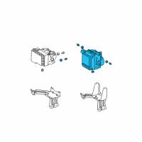 OEM 2004 Lexus ES330 ACTUATOR Assembly, Brake Diagram - 44050-33110