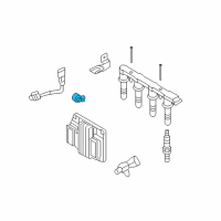 OEM 2009 Pontiac G3 Knock Sensor Diagram - 25182900