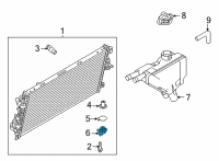 OEM 2013 Ford F-350 Super Duty Water Outlet Diagram - BC3Z-8592-D