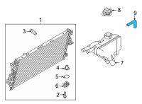 OEM 2016 Ford F-250 Super Duty Overflow Hose Diagram - BC3Z-8N029-A