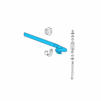 OEM GMC Sierra 2500 HD Classic Stabilizer Bar Diagram - 20817311