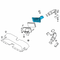 OEM 2014 Infiniti Q50 Air Cleaner Housing Cover Diagram - 16526-4GA0B