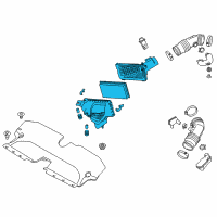 OEM 2014 Infiniti Q50 Air Cleaner Diagram - 16500-4GA0A