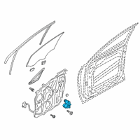 OEM 2020 Hyundai Santa Fe Motor Assembly-Front Power WDW, RH Diagram - 82460-S1010