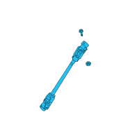 OEM Chevrolet Aveo Intermediate Steering Shaft Assembly Diagram - 96535274