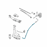 OEM 2014 Hyundai Genesis Hose Assembly-Windshield Washer Diagram - 98650-3M000