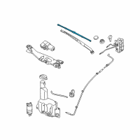 OEM Hyundai Genesis Wiper Blade Passenger Diagram - U8890-01F20