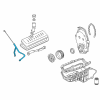 OEM 2009 Chevrolet Silverado 1500 Oil Tube Diagram - 12615877