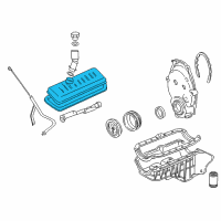 OEM 2009 Chevrolet Silverado 1500 Valve Cover Diagram - 12554257