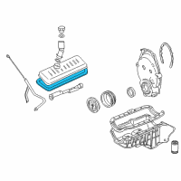OEM 1994 Chevrolet G10 Gasket, Valve Rocker Arm Cover Diagram - 10201397
