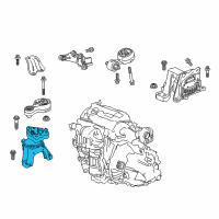 OEM 2020 Honda Accord Rubber Assembly, Engine Side Mounting Diagram - 50820-TVA-A21