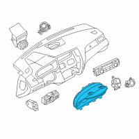 OEM 2014 BMW ActiveHybrid 5 Instrument Cluster Diagram - 62-10-9-358-979