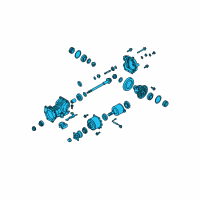 OEM Nissan Murano Final Drive Assembly Diagram - 38300-1AA0A