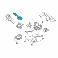 OEM Ford Focus Signal Switch Diagram - CV6Z-13341-B