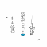 OEM Acura Vigor Rubber, Spring Seat (Showa) Diagram - 52748-SM4-014