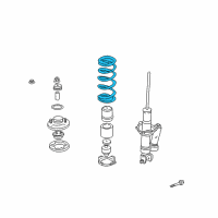 OEM Honda S2000 Spring, Rear (Showa) Diagram - 52441-S2A-S21