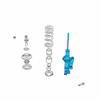 OEM 2004 Honda S2000 Shock Absorber Unit, Left Rear Diagram - 52612-S2A-A06